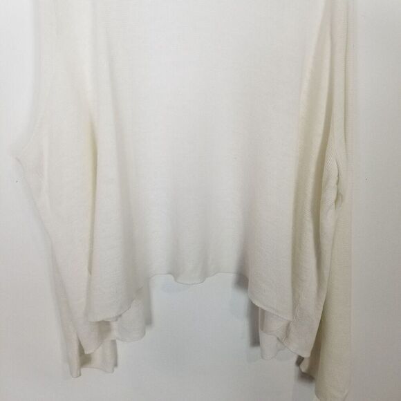 J.Jill Women Plus Linen Blend Cardigan Sweater Sz 3X White Open Front Beach - Picture 6 of 8